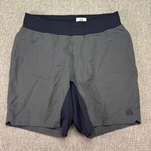 LIVSN Technical Hiking‎ Shorts Men Medium Gray Recycled Nylon Performance EUC